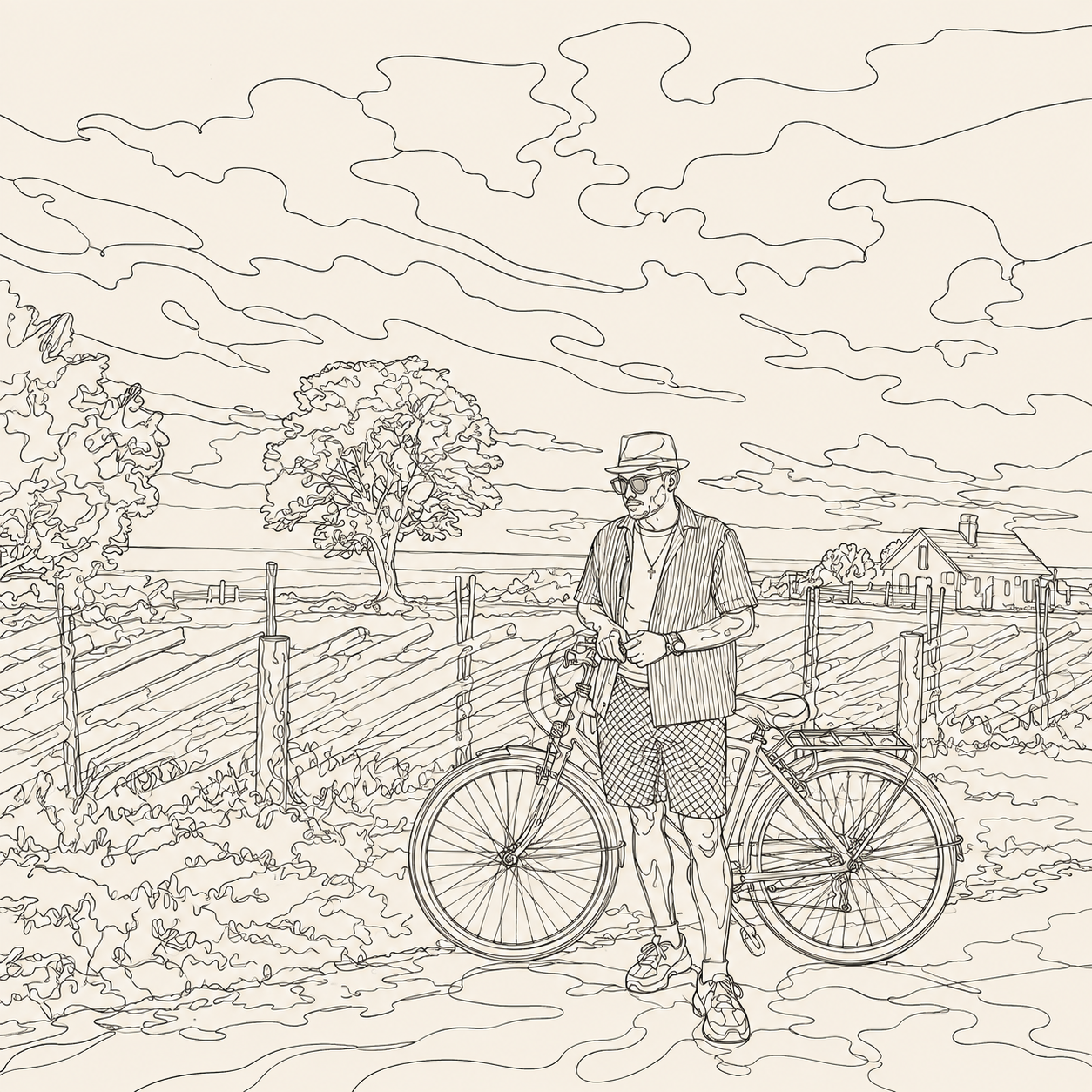 Joosep Wong, line art